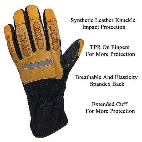 Leather Winter Gloves, En Standard Mechanical Gloves Safety Work
