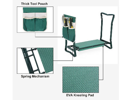 Portable Foldable Garden Kneeler and convenient Seat Stool supplier