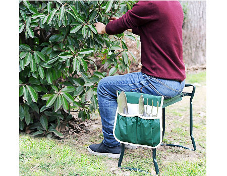Portable Foldable Garden Kneeler and convenient Seat Stool supplier