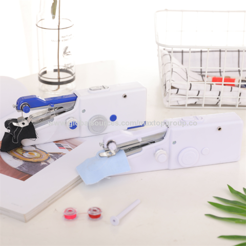 Mini Portable Handheld Sewing Machines Stitch Sew Needlework Cordless  Clothes Fabrics Electric Sewing Machine Stitch Set