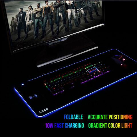 A large gaming mat with RGB color illumination GAMING MAT