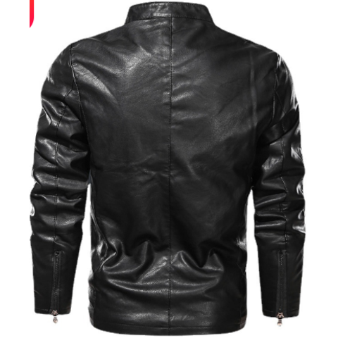 Buy Men's Vintage Fleece Lined Leather Jacket Winter Warm Thick Faux  Leather Jackets Classic Casual Slim Fit Zipper Outwear Coat Fashion Leather  Jacket, Black, 4XL(Fits Like USA L) at Amazon.in