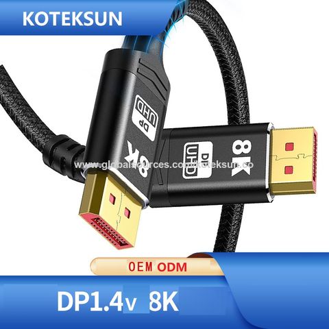 Buy Wholesale China Gaming Displayport Cable, Dp 1.4v 240hz Monitor 165  Graphics Card 8k Hd 4k 144hz For Computer 1m & Displayport Cable 8k at USD  2.31