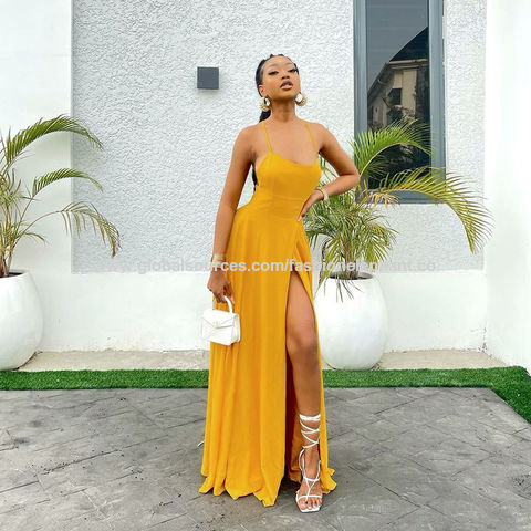 Kaufen Sie China Großhandels-Slit Dress Sexy Sling Ladies Long Skirt 2022  New Fashion Backless Design und Slit Dress Großhandelsanbietern zu einem  Preis von 8.02 USD | Global Sources