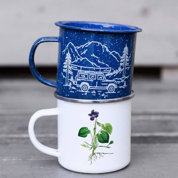 Buy Wholesale China Enamel Manufacturer Printed Bulk Custom Enamel Camping  Coffee Mug Enamel Cups & Enamel Mug at USD 0.99