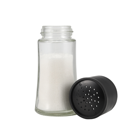 1pcs Moulin à sel rechargeable / moulin à poivre / shaker / distributeur -  Noir