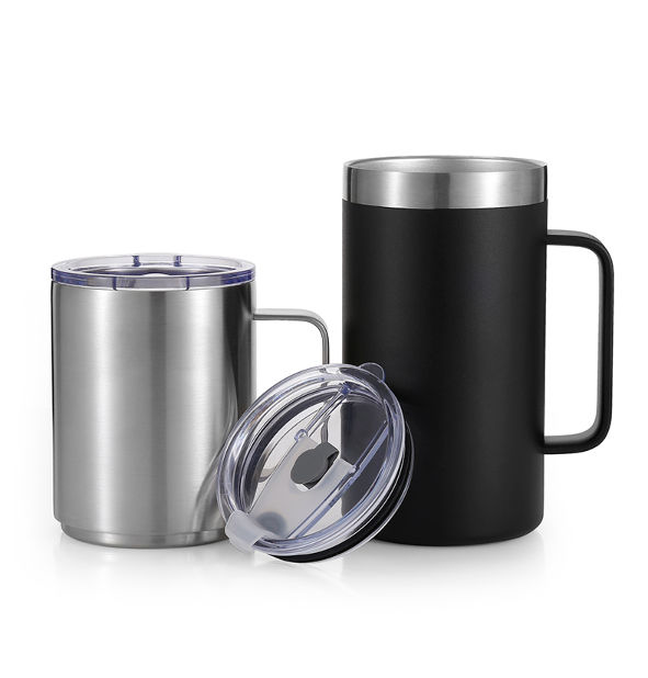 Stainless Steel Double Insulation Cup 500ML Vacuum Straw Cup With Lid Beer  Mugs For Tea Cup