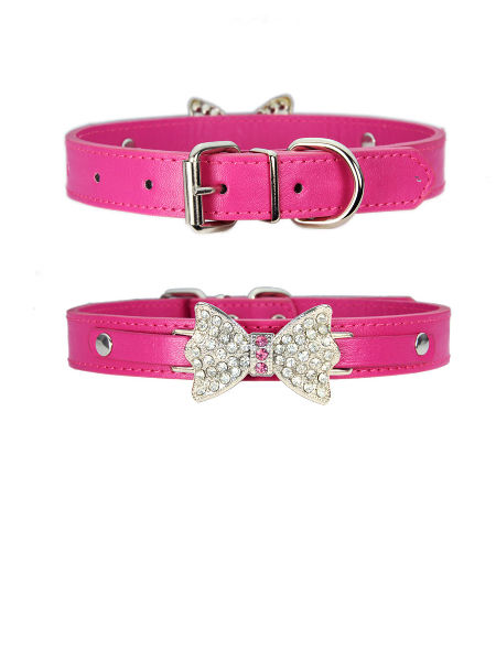 Buy Wholesale China Dog Collar Adjustable Pet Products Pet Necklace Pu  Leather Dog Leash Bling Rhinestone Pet Collar & Diamond Dog Collars at USD  0.79