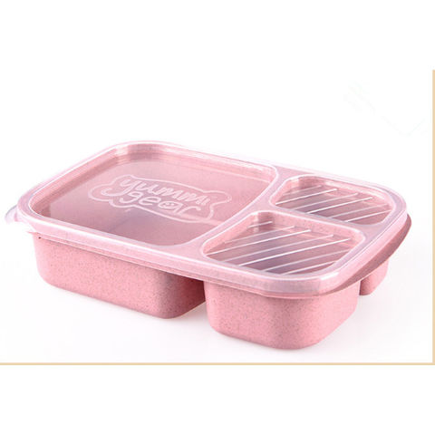 Buy Wholesale China Kids Plastic Lunch Bento Box Bpa Free Plastic Microwave Heated  Lunch Box & Lunch Box at USD 1.4