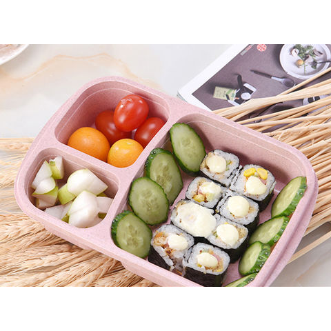 Buy Wholesale China Reusable 3-compartment Plastic Divided Food Storage  Container Boxes Lunch Box & Lunch Box at USD 0.35