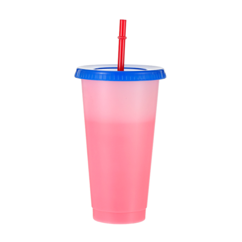 Buy Wholesale China Plastic Cups Promotional Colored Transparent Pp Travel  Mugs Bubble Tea Cup With Straws Coffee Mug & Promotional Plastic Mugs at  USD 0.52