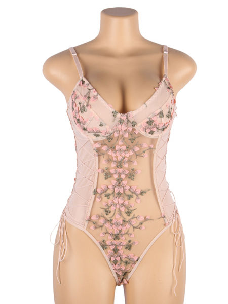 Mesh Sleeveless Women Sexy Bodysuit Lingeries Woman Floral Teddy Lingerie  Bodysuits - China Wholesale Plus Size Lingerie $6.38 from Shenzhen Qiju  Communication Technology Co., Ltd.