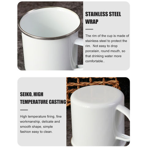 Buy Wholesale China Enamel Mug Custom Cheap Stainless Steel Enamel Metal  Camping Coffee Mug With Logo Printing & Enamel Mug at USD 0.99