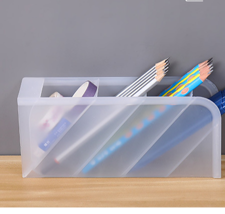 Translucent Pencil Stationery Holder Desk Organizer