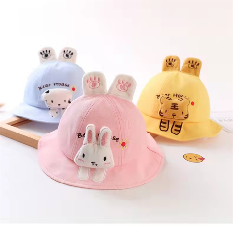 Packable Animal Bucket Hat Breathable Adjustable Kids Fisherman
