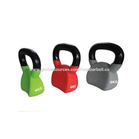Gym Fitness Accessories Bodybuilding Neoprene Kettlebell Set Vinyl