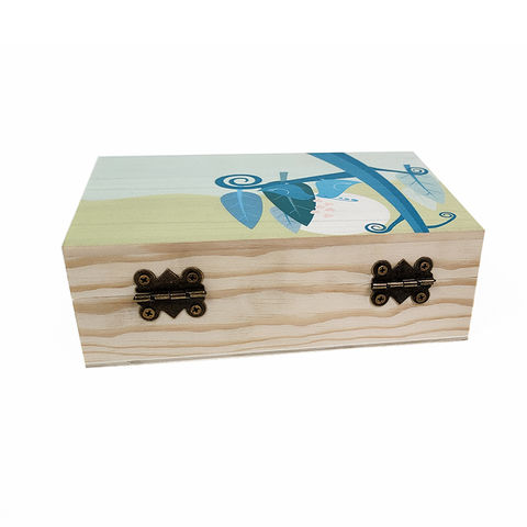 Compre Caja De Almacenamiento De Madera Cajas Decorativas Con Tapas Caja De  Madera Con Tapa Con Bisagras y Caja De Madera Con Tapa Con Bisagras de  China por 0.96 USD