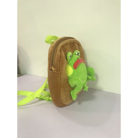 Bulk Buy China Wholesale Plush Casual Backpack Lovely Green Frog