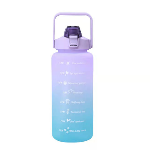 Multicolor Portable Water Jugs 500ML Travel Kettle Sports Water Bottle  Student Water Cup Gym Plastic Cup PURPLE