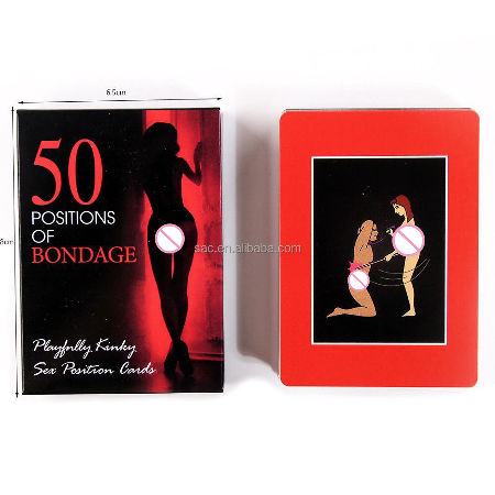 Novedad dormitorio batalla 50 posiciones sexuales juego para parejas adultos  sexo SM productos tarjeta juegos para adultos Pokers - AliExpress