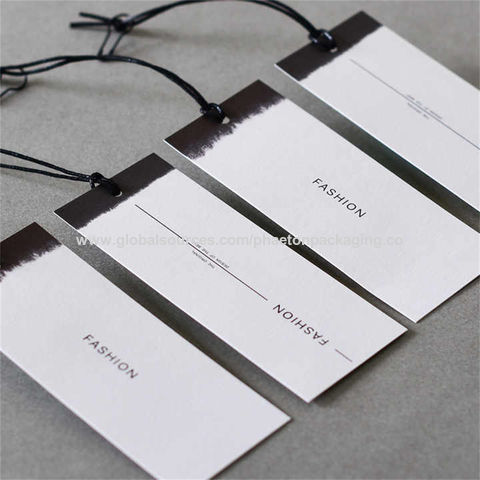 Custom Hang Paper Tag Labels Price Tags for Clothes Garment