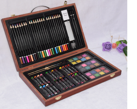 Buy Wholesale China New Design 79pcs Wooden Box Painting Art Set ,for Kids  Or Teengers & Art Set/painting Set/color Pencil Set at USD 4.5