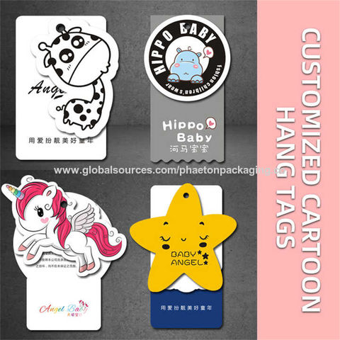 Buy Wholesale China Wholesale Cute Paper Kids Hang Tag Custom Recycled Garment  Brand Hang Tag Label & Hang Tag at USD 0.07