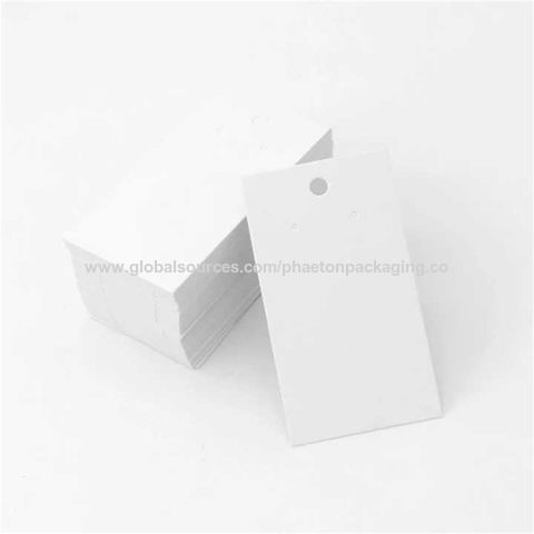 White Plastic String Tags for Pricing Jewelry | Tie-On Price Tags For  Jewelry Display