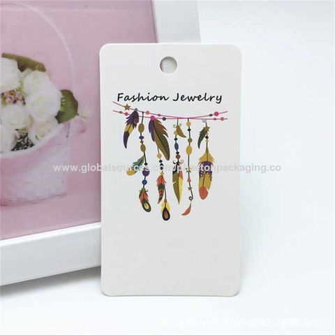 Custom Jewelry Earring Display Cards