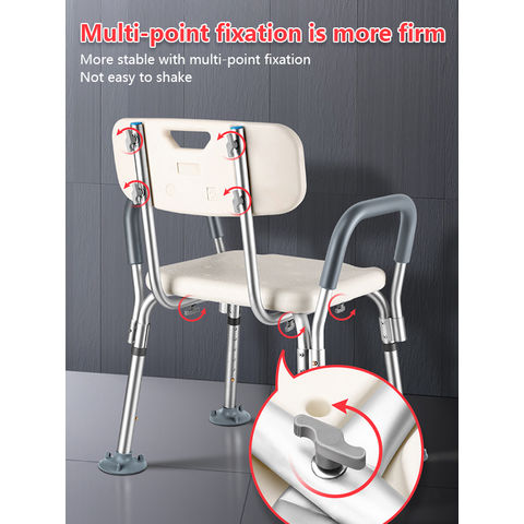 Medokare Silla de ducha prémium para ducha interior, asiento de baño y  sillas de ducha médicas para personas mayores, ancianos, discapacitados y