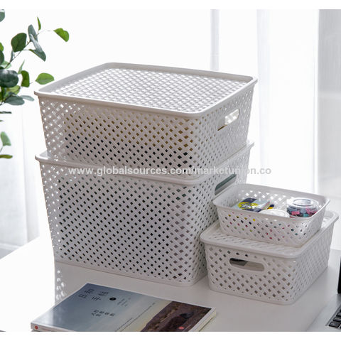 Plastic Desktop Storage Box Basket