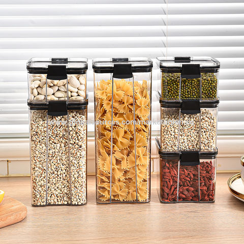 Food Grade Sealed Jars - Transparent Plastic Storage Containers