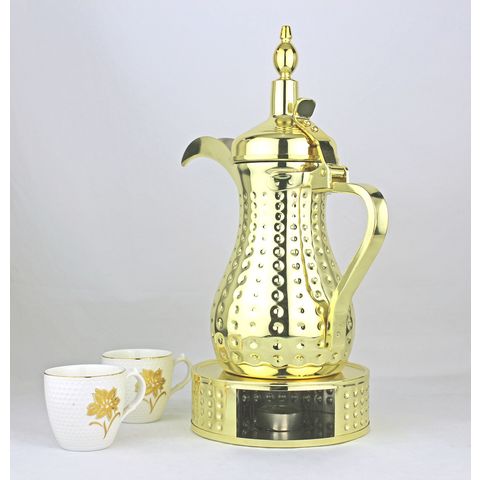 Modern Simple Design in Silver Golden Coffee Serving Pot Arabic Dallah  Teapot - China Electric Coffee Maker and Electric Stainless Steel Coffee  Maker price