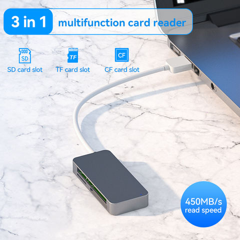 Achetez en gros 3 Lecteurs De Cartes à Puce Multi-fonctions Usb 3.0 Sd Tf  Cf Haute Vitesse Pour Téléphone Portable Chine et Lecteurs De Cartes à Puce  à 2.5 USD