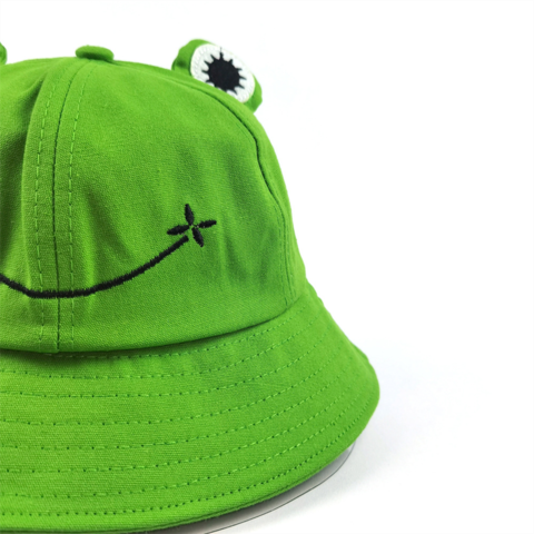 1 piece Frog Bob Adult Frog Hat Bucket Hat Frog Cotton Summer Fisherman Hat  Woman Hat Cotton Sun Hat for Women 