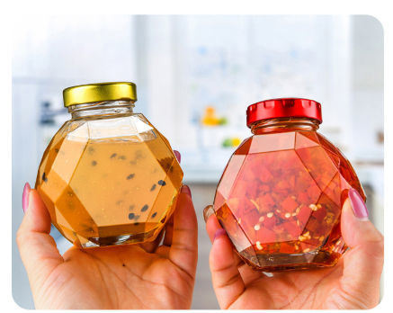 200ml 280ml 380ml Straight Sided Tall Glass Jars with Deep Lid - China  Honey Jar Glass, Empty Jar