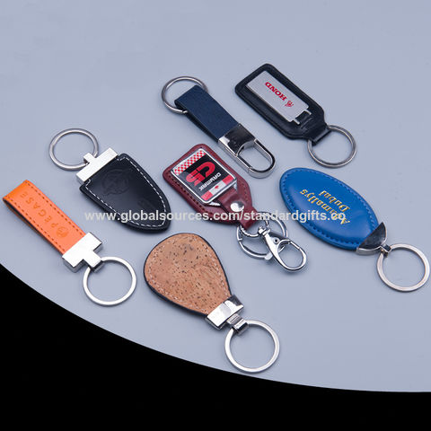 Custom Blank Leather Keychain Gifts Car Metal Logo Keychain Keyring - China Leather  Key Chain and PU Leather Key Chain price