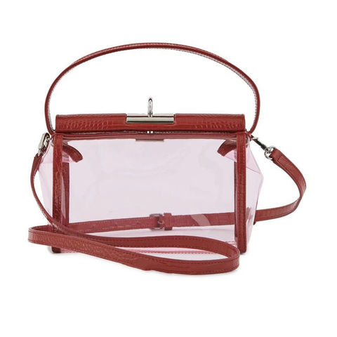 Bolso vinilo online transparente