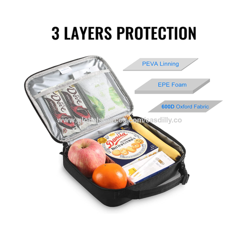 Mazforce Original Lunch Box Insulated Lunch Bag - Tough & Spacious Adult  Lunchbox To Seize Your Day (