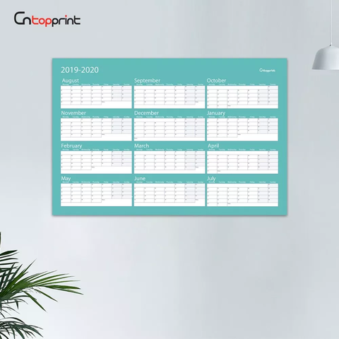 Calendario de borrado en seco personalizado mensual semanal diario para hacer la oficina del refrigerador imán del refrigerador