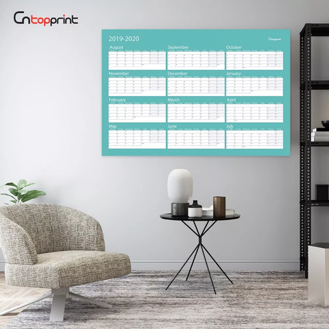 Calendario de borrado en seco personalizado mensual semanal diario para hacer la oficina del refrigerador imán del refrigerador