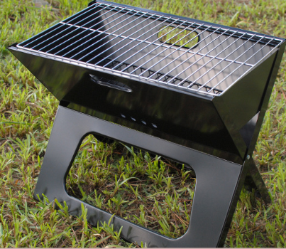 Outdoor Charcoal Portable Bbq Grill, Corrugated Metal Sheets B Q