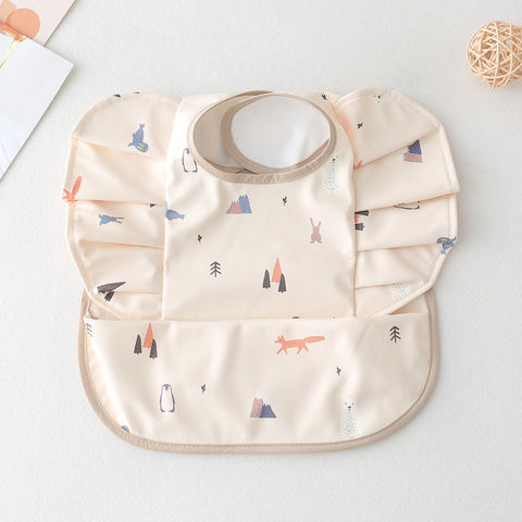 Nouveaux bavoirs lavables pour bébés, bavoirs d'alimentation imperméables pour bébés en gros