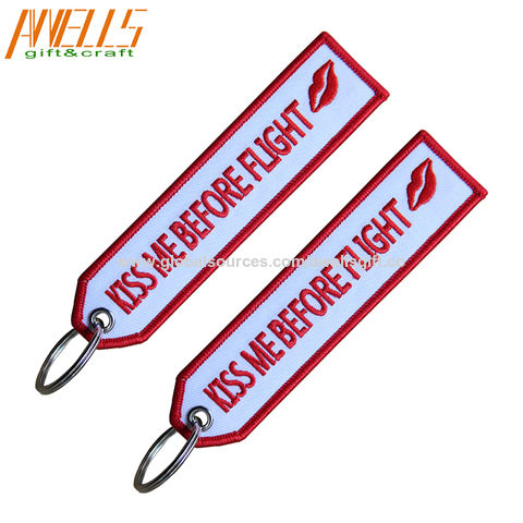 Buy Wholesale China Brand Keychain Embroidery Custom Logo Fabric Car  Aviation Motorcycle Key Ring Keychain Keychains Who & Keychain Embroidery  Custom Logo Fabric at USD 0.58