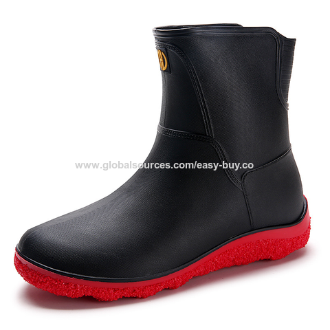 Compre Botas De Lluvia De Goma Para Hombre, Hechas De Material De Caucho  Puro, Pedidos De Odm Y Oem Son Bienvenidos-- y Botas De Lluvia De Goma Para  Hombre de China