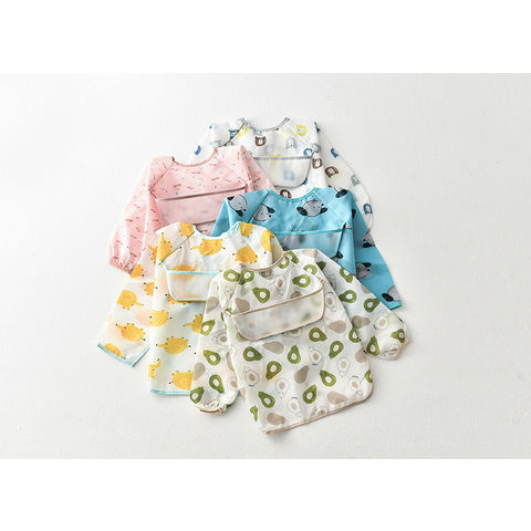 Bavoirs pour tout-petits, tablier de bébé imperméable, bavoirs pour vêtements d'enfants