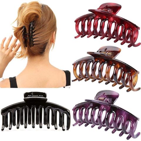 6 Pieces Large Banana Clips Hair Big Banana Hair Clips for Thick  hair,Non-slip Ponytail Holder Clip for Women