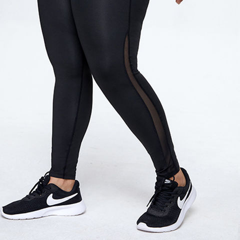 Compre Pantalones Ajustados Elásticos De Malla Para Yoga De Mujer, Leggings  De Cintura Alta Para Hacer Ejercicio y Pantalones De Yoga Leggings de China  por 8 USD