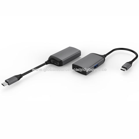 Adaptateur USB C vers HDMI VGA DVI - Dock USB C Multiport Digital/AV -  Adaptateur USB Type C Jusqu'à 4K60Hz - Station d'Accueil USB C, Compatible
