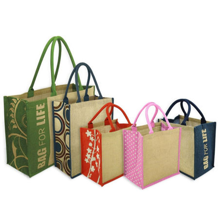 Jute Tote Reusable Grocery Bag for Women Shopping Tote Gift Bags for Wedding jute tote bag supplier